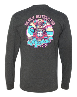 EASILY DISTRACTED VOLLEYBALL LONG SLEEVE