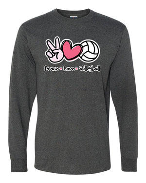 PEACE LOVE VOLLEYBALL LONG SLEEVE