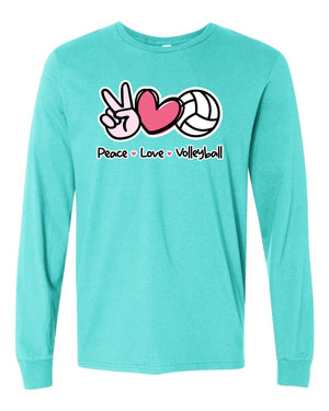 PEACE LOVE VOLLEYBALL LONG SLEEVE