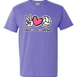 Load image into Gallery viewer, PEACE LOVE VOLLEYBALL T-SHIRT