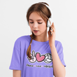 Load image into Gallery viewer, PEACE LOVE VOLLEYBALL T-SHIRT