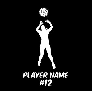custom setter volleyball car decal or sticker