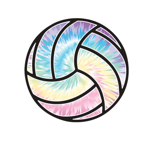Tie-Dye Volleyball Magnets