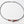 Load image into Gallery viewer, Red team color volleyball necklace
