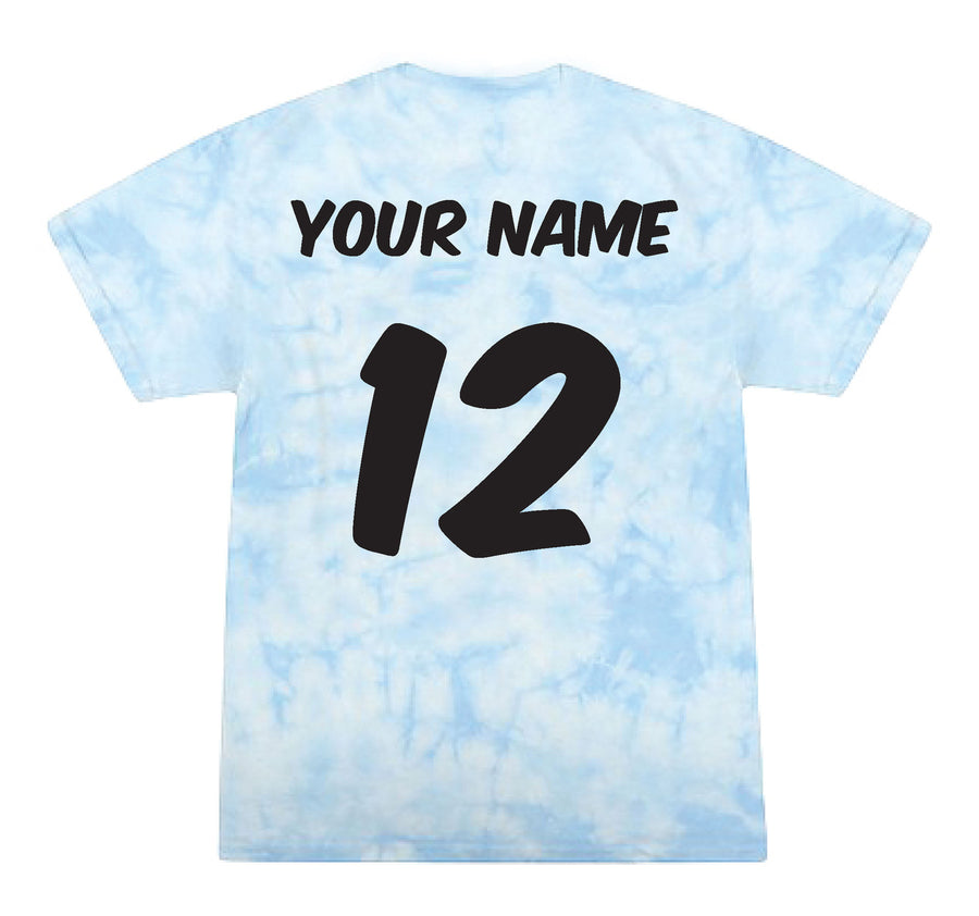 PEACE LOVE VOLLEYBALL TIE-DYE SHIRT