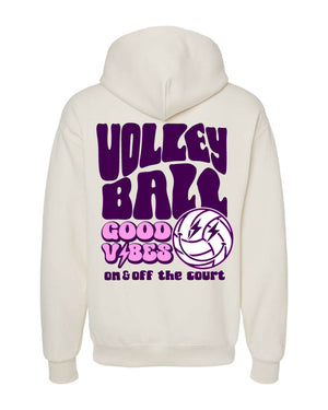 GOOD VIBES VOLLEYBALL HOODED SWEATSHIRT