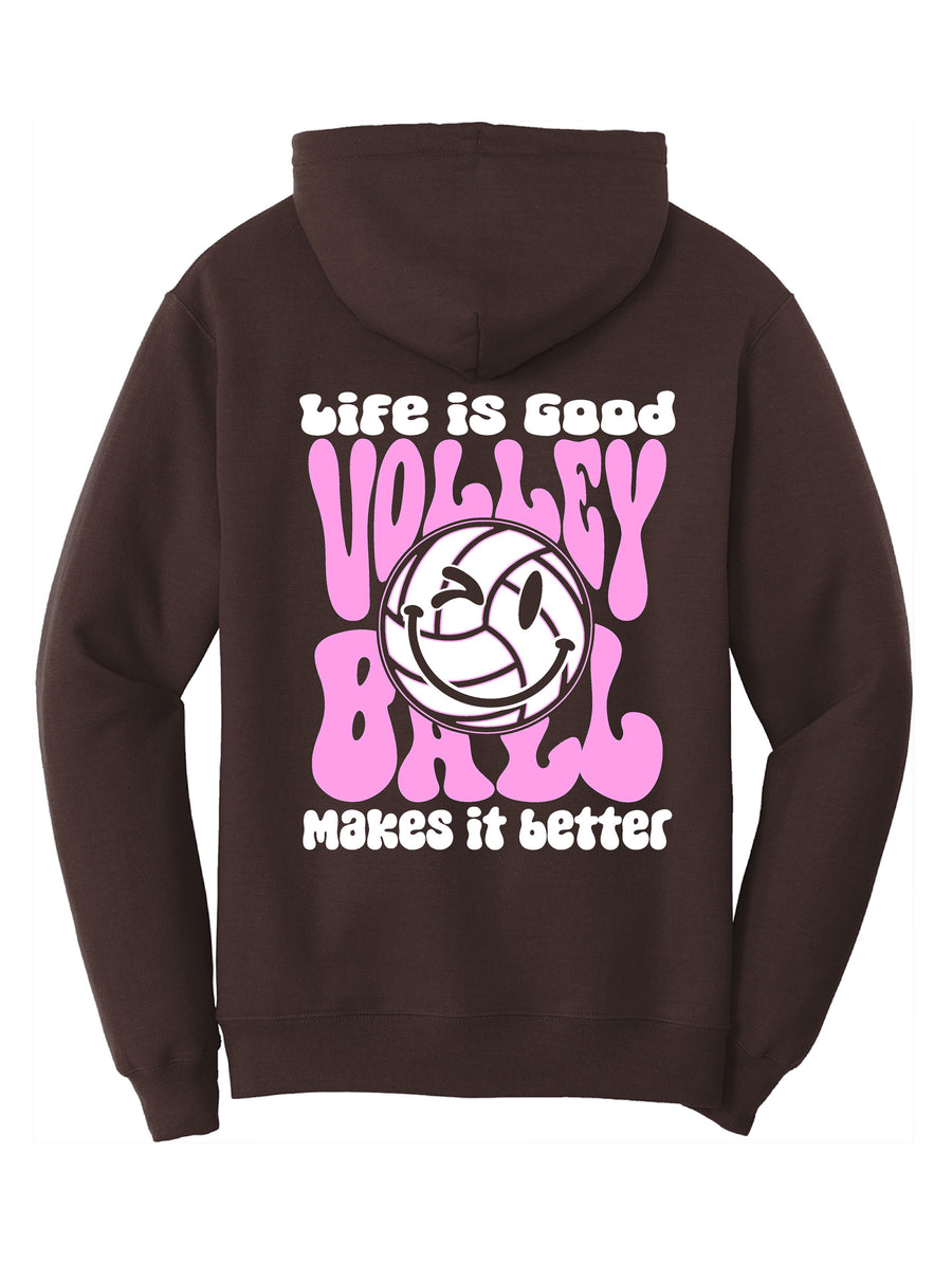 MAKES IT BETTER VOLLEYBALL HOODED SWEATSHIRT
