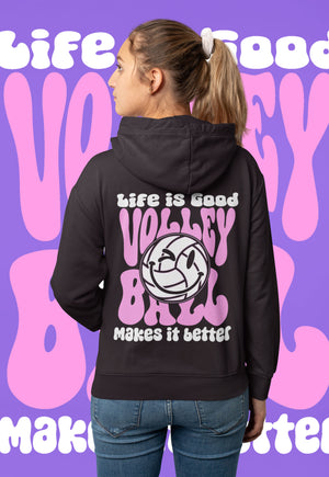MAKES IT BETTER VOLLEYBALL HOODED SWEATSHIRT