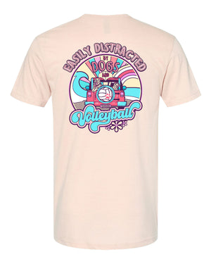 DISTRACTED VOLLEYBALL T-SHIRT