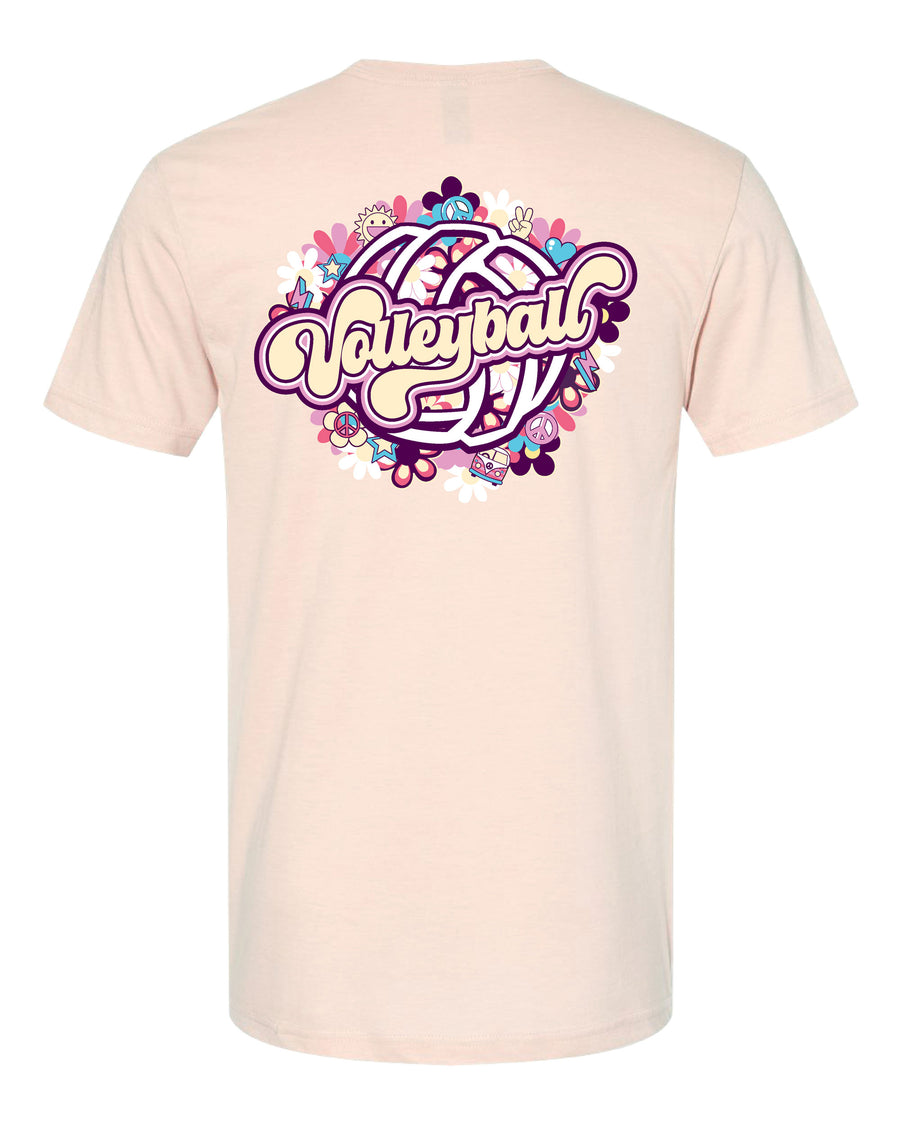 FLOWER POWER VOLLEYBALL T-SHIRT