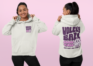 GOOD VIBES VOLLEYBALL HOODED SWEATSHIRT