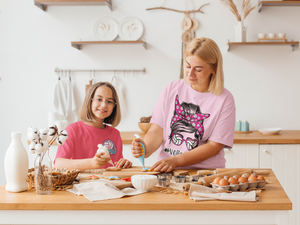 MOM BUN Volleyball Mom T-shirt