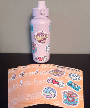 Volleyball Sticker Sheets 2024