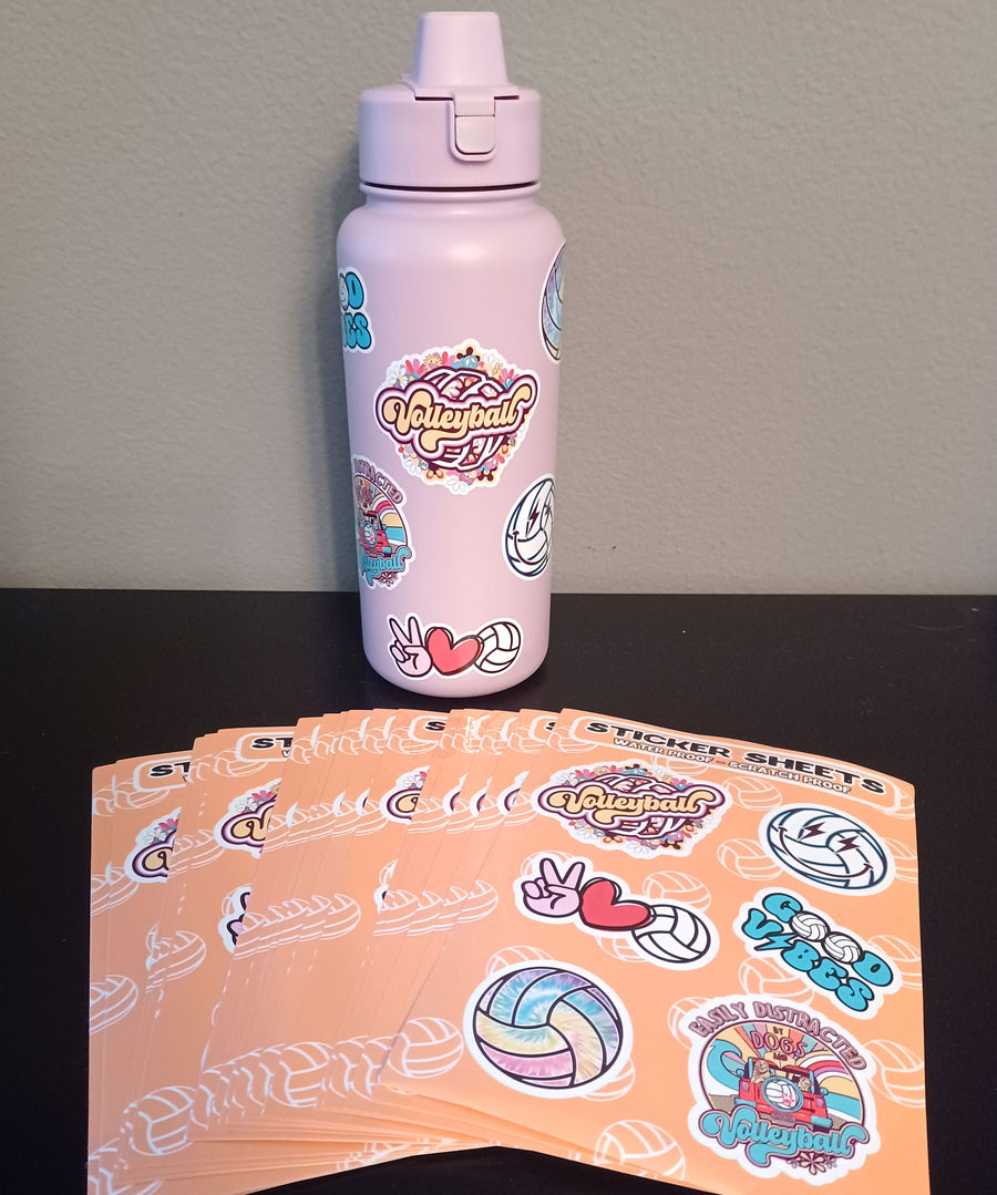Volleyball Sticker Sheets 2024