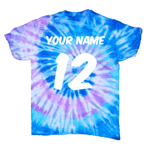 FEEL THE VIBES Tie-Dye Volleyball T-shirt