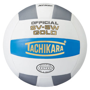 tachikara sv-5w gold volleyball college blue white silver
