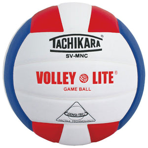 tachikara volley lite ball in red white blue
