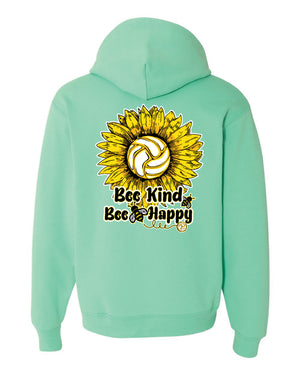 BEE KIND Volleyball Hooded Sweatshirt