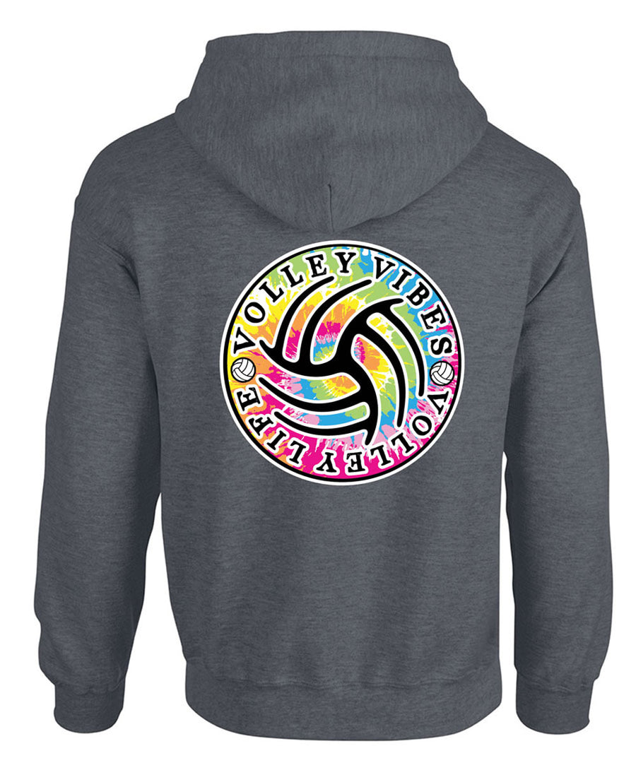 TIE-DYE Volleyball Hooded Sweatshirt