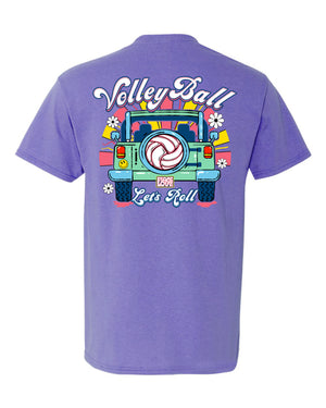 LET'S ROLL Volleyball T-shirt