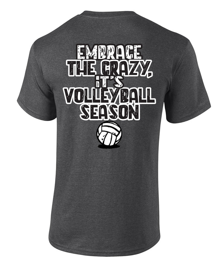 volleyball dad shirt embrace the crazy volleyball season