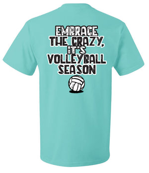 volleyball mom shirt embrace the crazy volleyball season