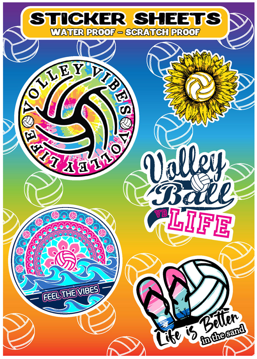 Volleyball Sticker Sheets 2022